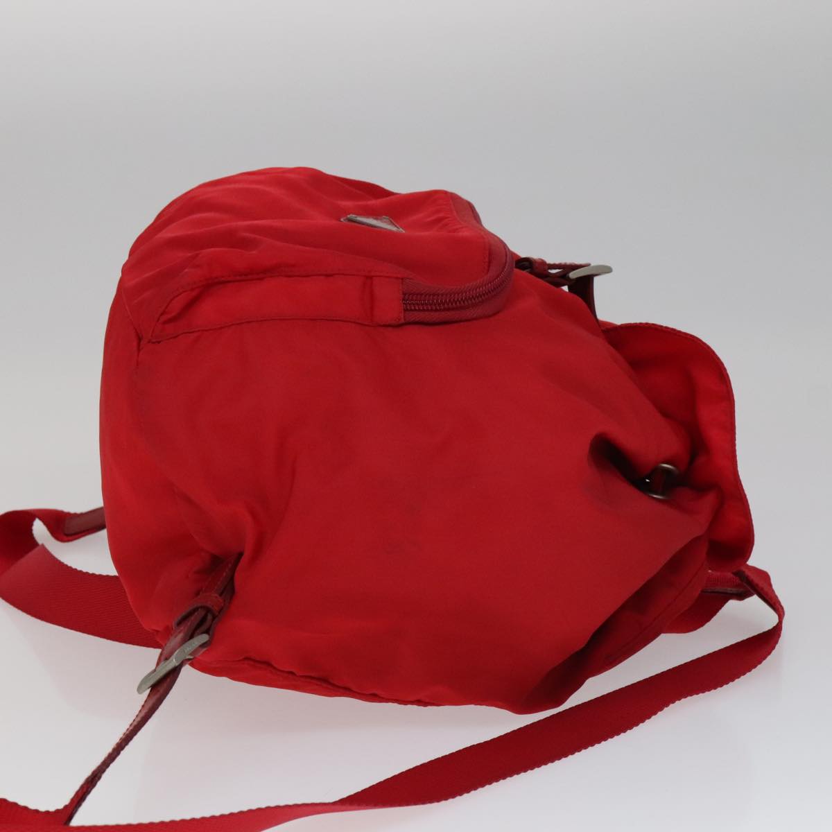 PRADA ナイロンリュック RED PRADA Backpack Nylon Red Auth ar13087 | eBay