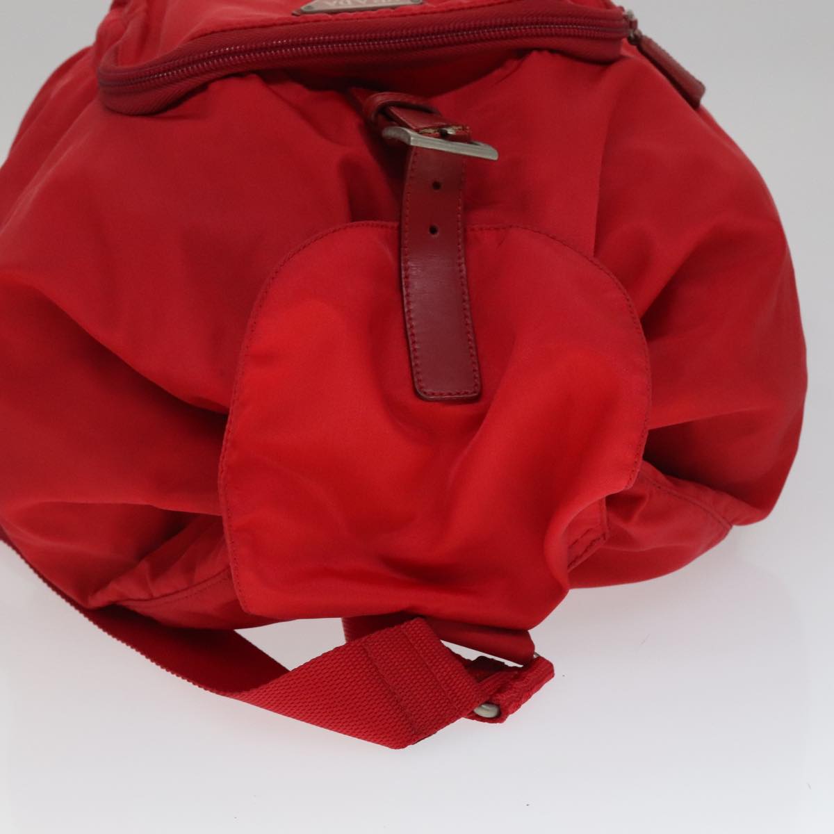 PRADA Backpack Nylon Red Auth ar13087 | eBay display picture 3