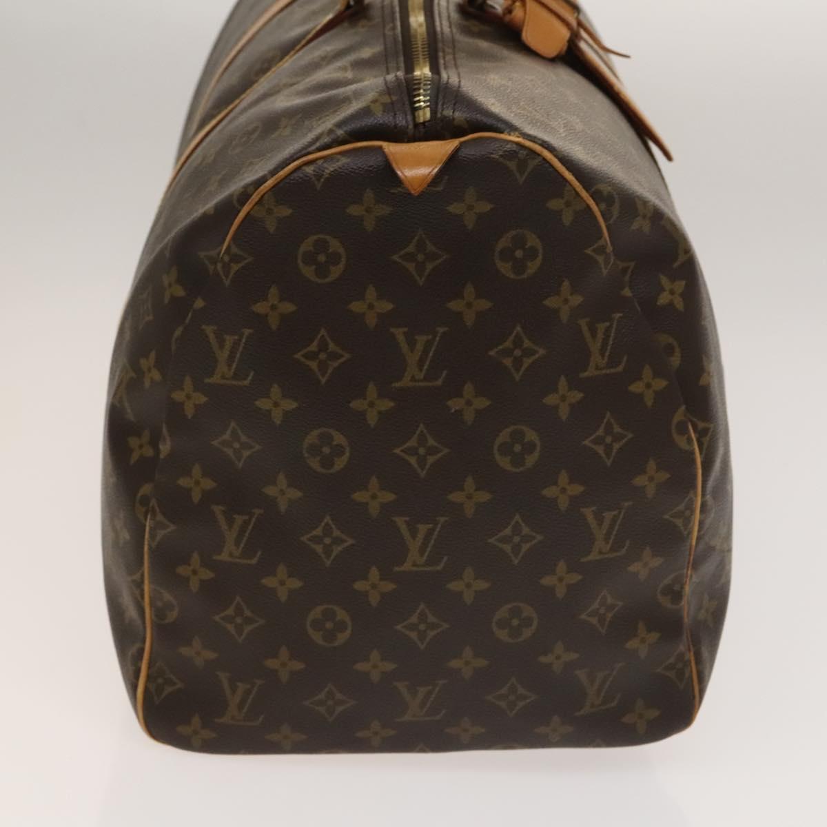 LOUIS VUITTON Monogram Keepall 55 Boston Bag M41424 LV Auth