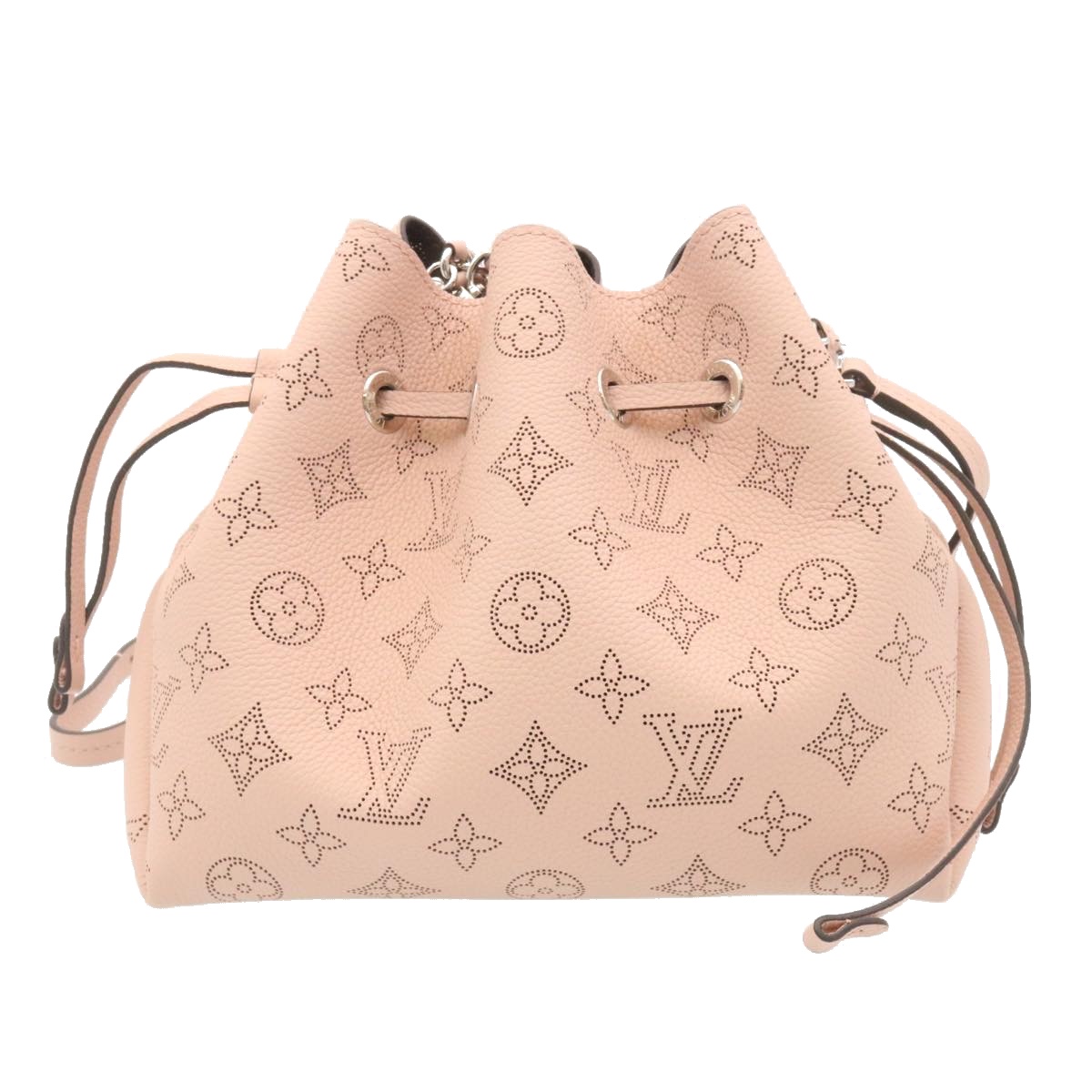 LOUIS VUITTON Monogram Mahina Bella Hand Bag Pink M57068 LV Auth