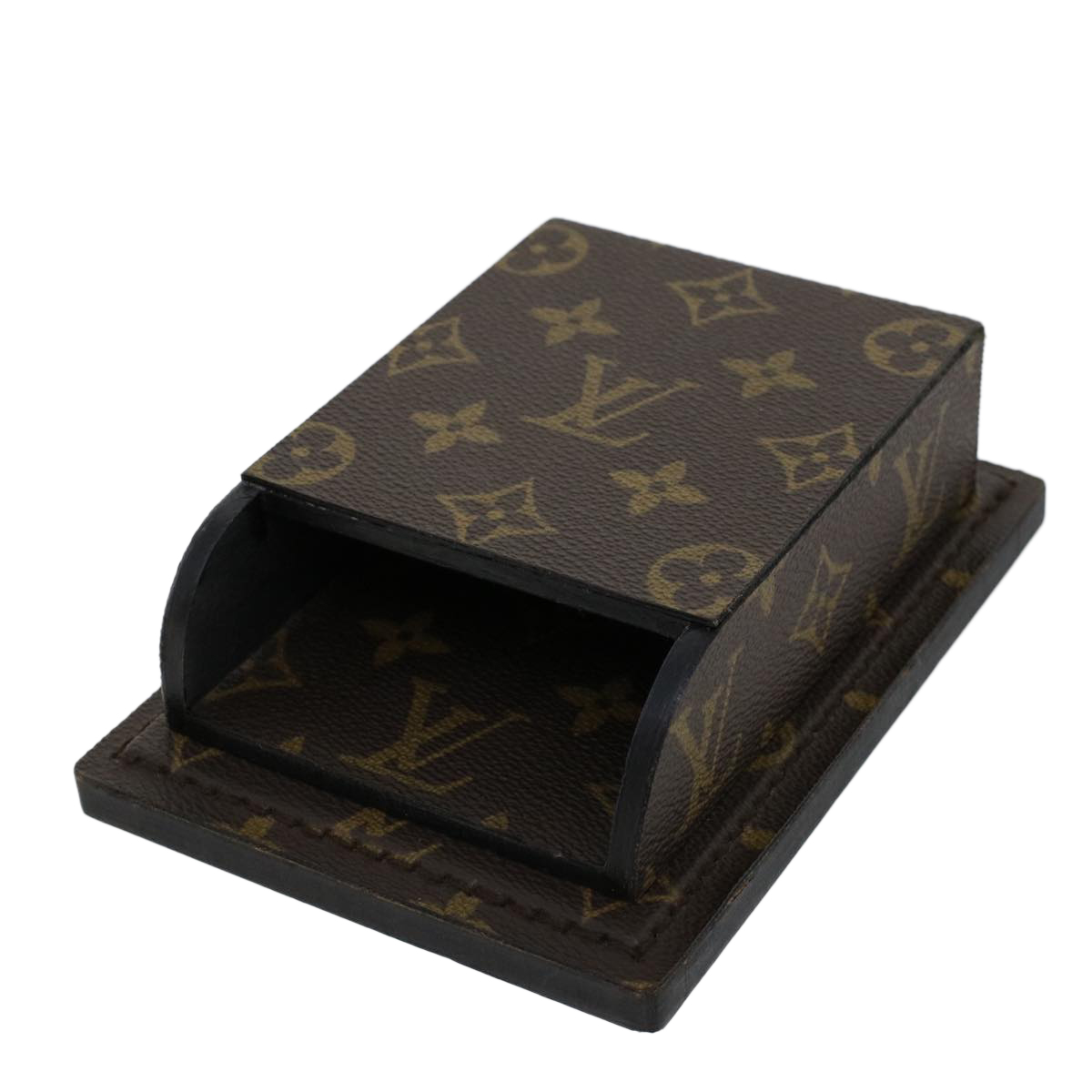 LOUIS VUITTON Monogram Notepad Holder Paper Weight LV Auth