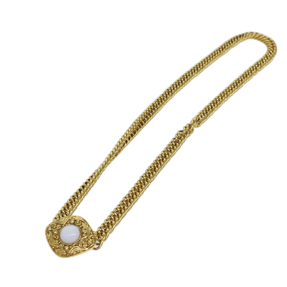 CHANEL Chain Pearl Belt metal Gold CC Auth bs13679 | eBay