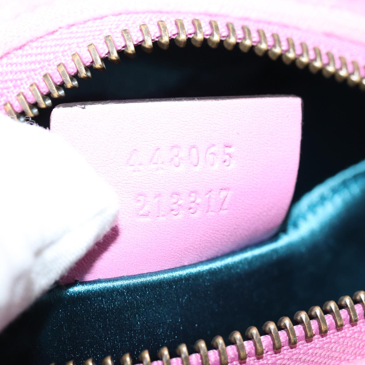 セール 一番安い GUCCI GG Marmont Shoulder Bag Velor Pink Gold 448065 Auth バッグ