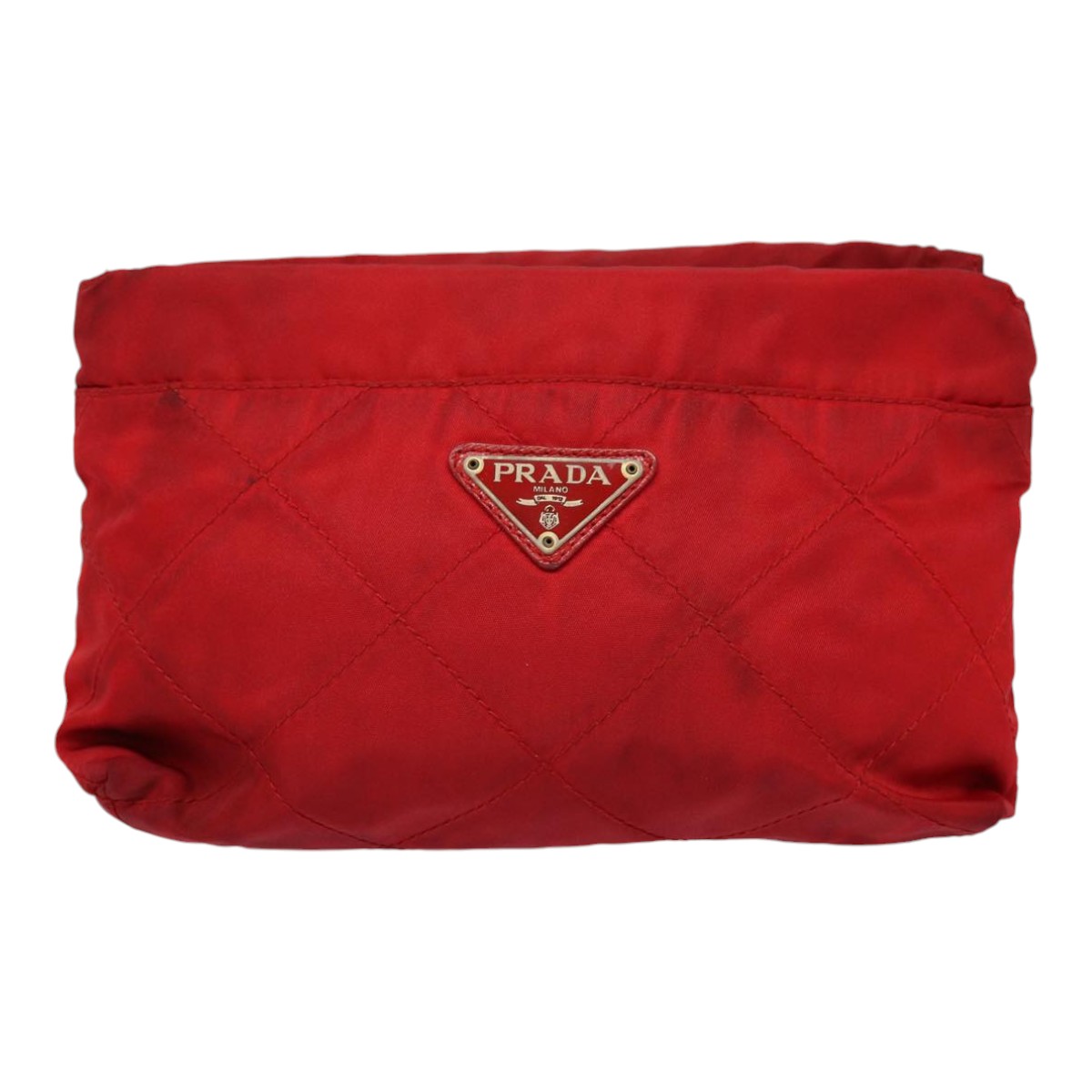 PRADA レッドナイロンポーチ PRADA レッド ナイロン ポーチ