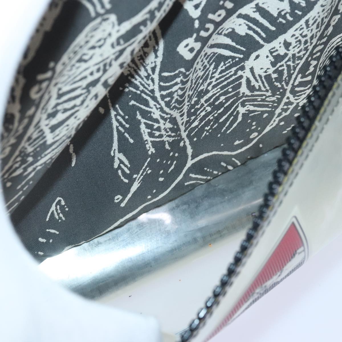 BALLY Backpack Vinyl Clear Black Silver Auth bs18516 BALLY Backpack Vinyl Clear Black Silver Auth bs18516 | eBay main image 3