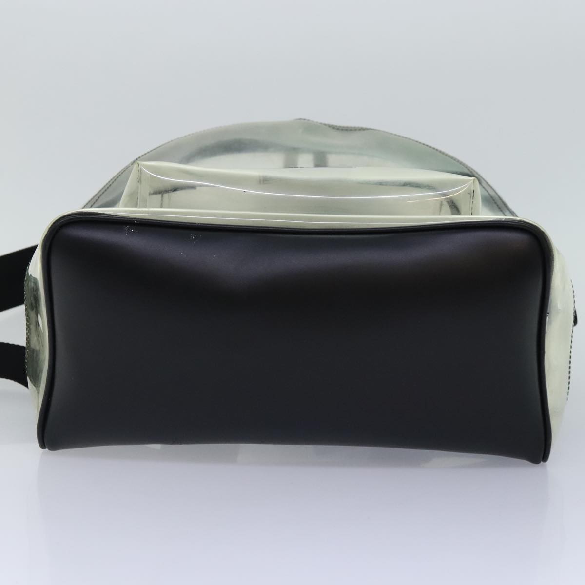 BALLY Backpack Vinyl Clear Black Silver Auth bs18516 | eBay display picture 1