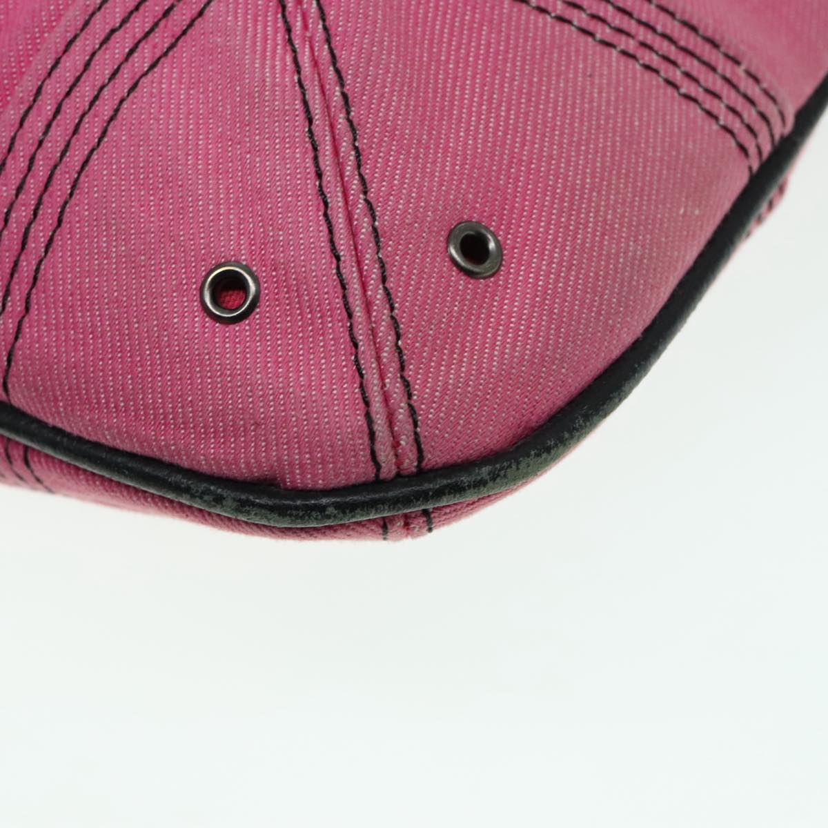 BURBERRY Blue Label Tote Bag Canvas Leather Pink Black BURBERRY Blue Label Tote Bag Canvas Leather Pink Black