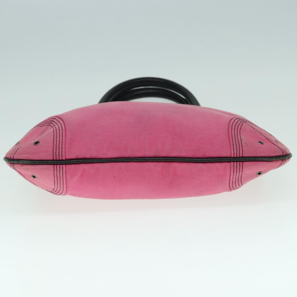 BURBERRY Blue Label Tote Bag Canvas Leather Pink Black BURBERRY Blue Label Tote Bag Canvas Leather Pink Black