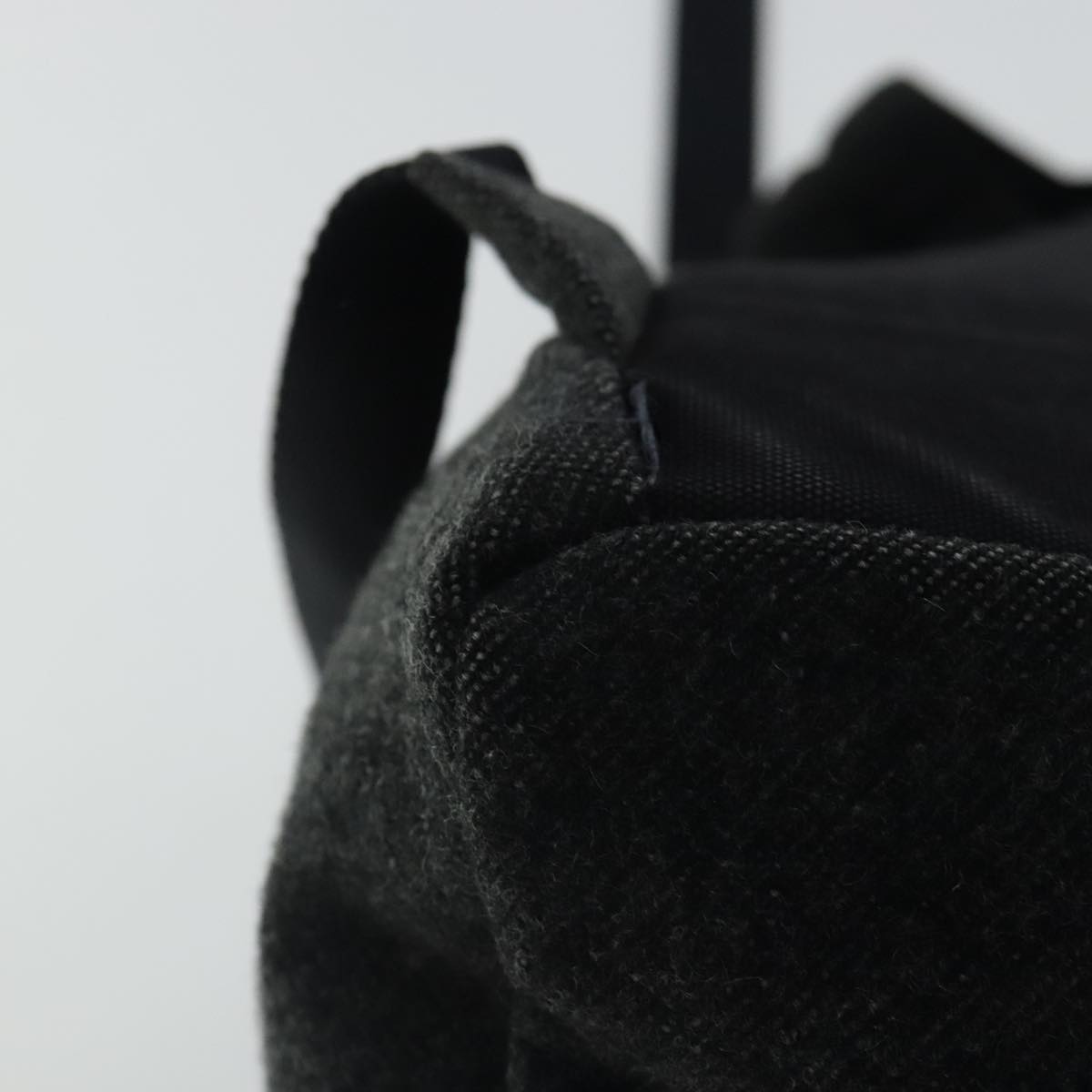 PRADA Backpack Wool Gray Silver Auth bs19226 | eBay display picture 1