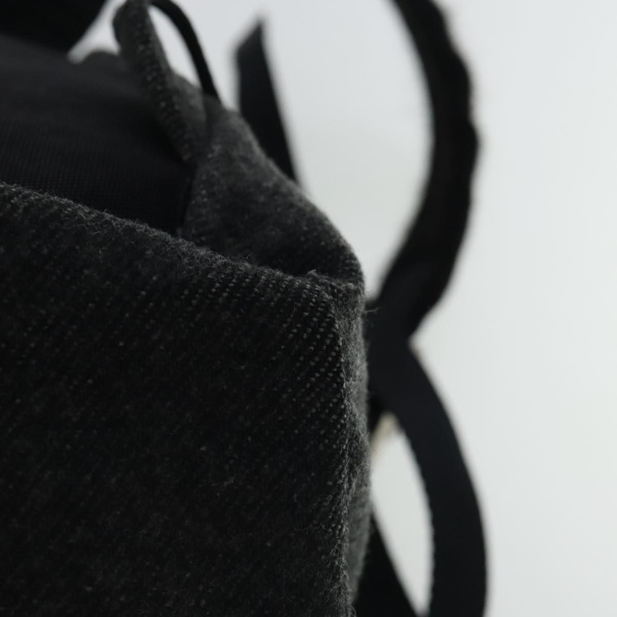 PRADA Backpack Wool Gray Silver Auth bs19226 | eBay display picture 2