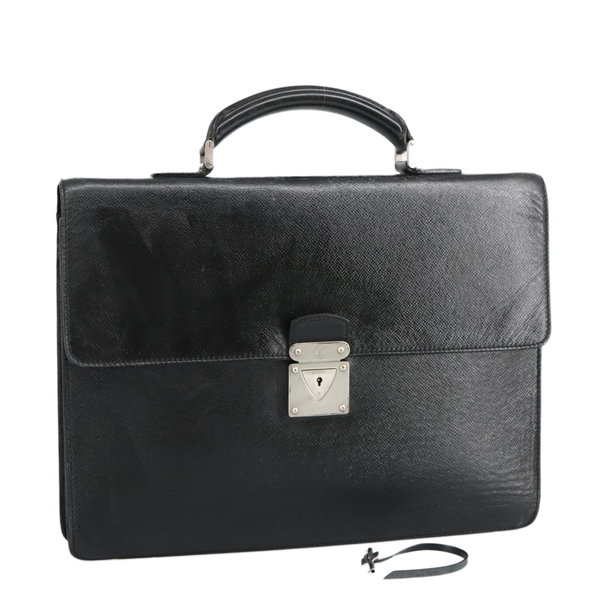 LOUIS VUITTON Taiga Laguito Business Bag Ardoise M31092 LV Auth
