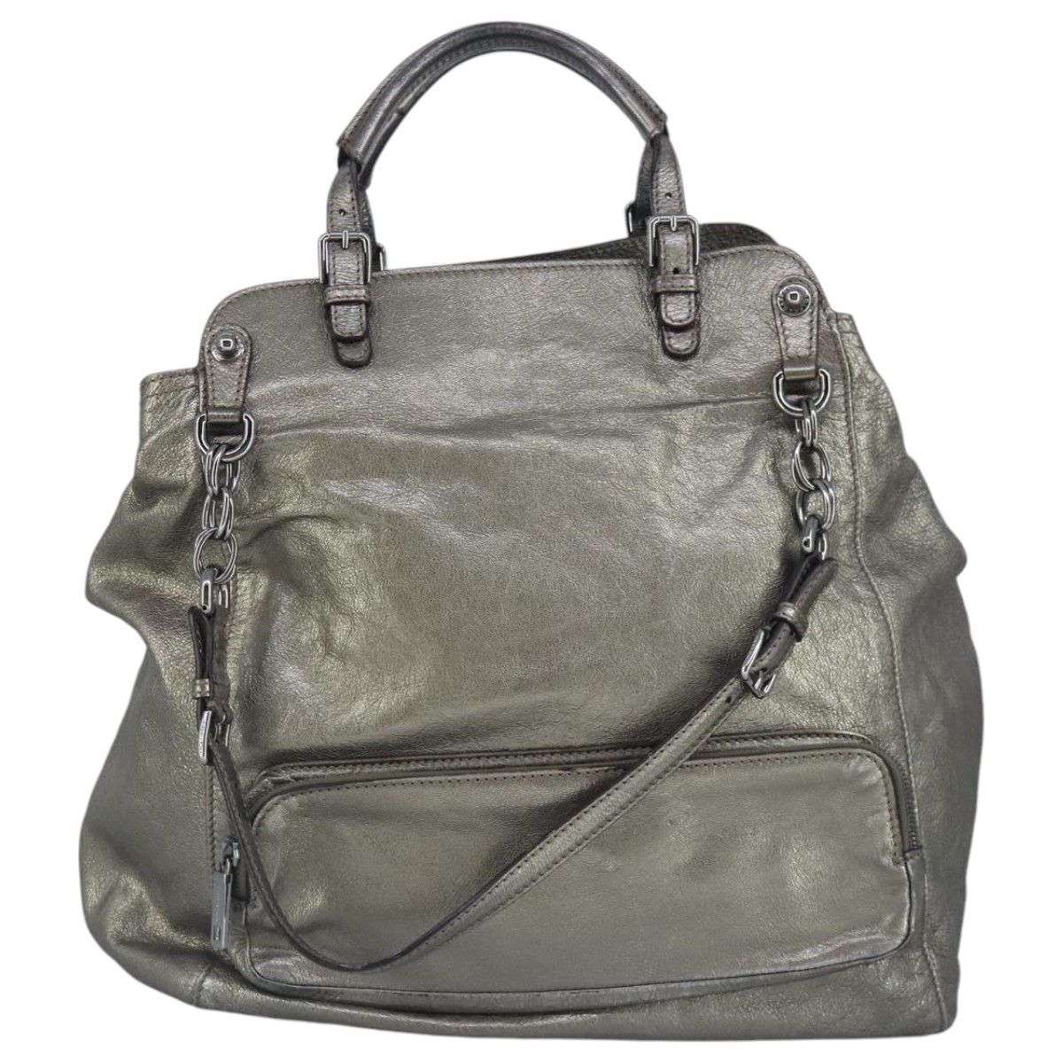 ハンドバッグ DOLCE & GABBANA Woman Handbag Grey BB7763A9S25 87891 DOLCE & GABBANA Handbag Gray Leather Sicily Logo Crystal