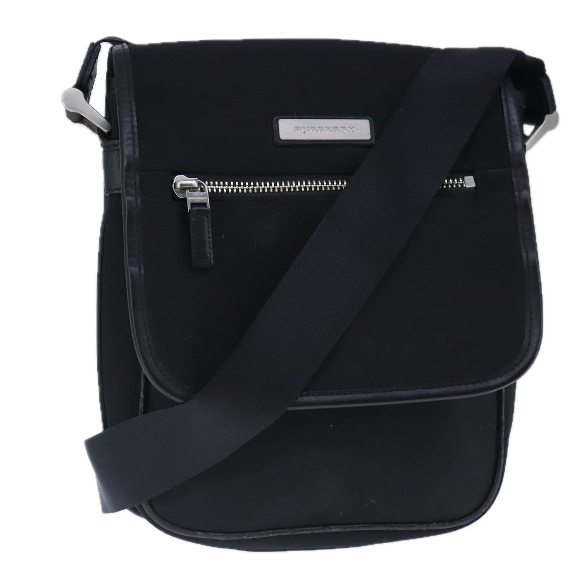 BURBERRY Nova Check Shoulder Bag Nylon Black Auth bs19446 | eBay