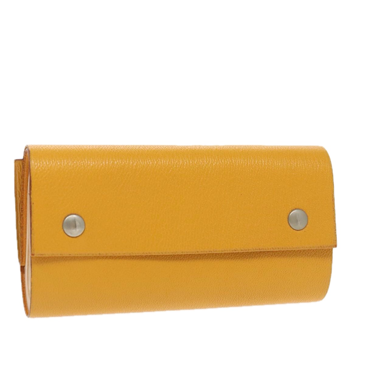 HERMES Kaierure roll Note Cover Leather Yellow Auth bs19753 | eBay