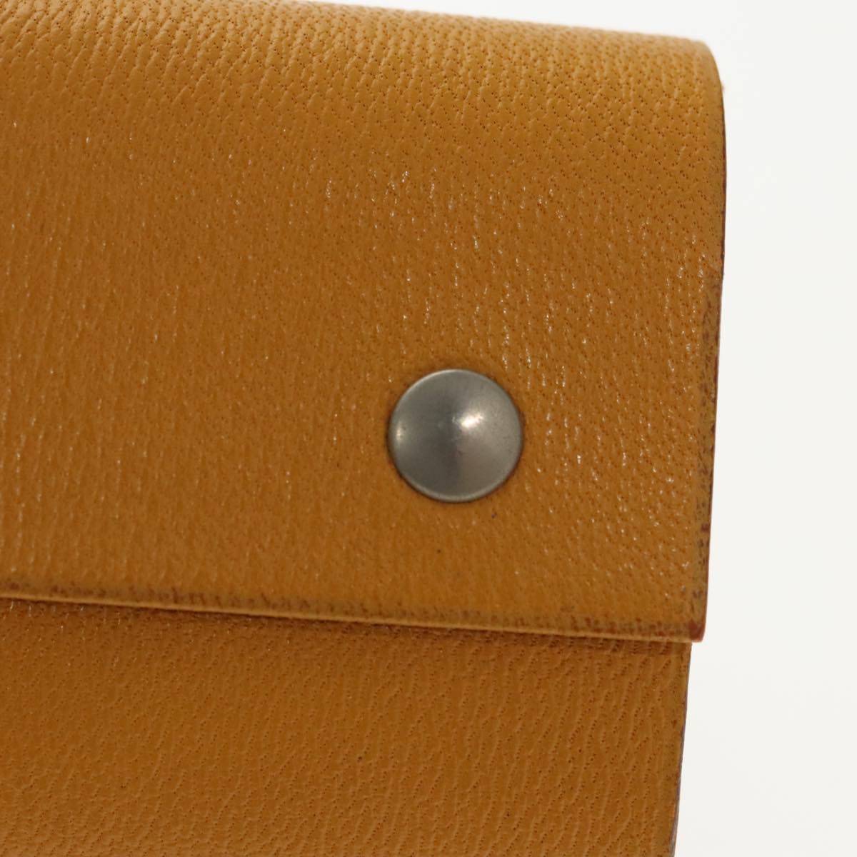 HERMES Kaierure roll Note Cover Leather Yellow Auth bs19753 | eBay