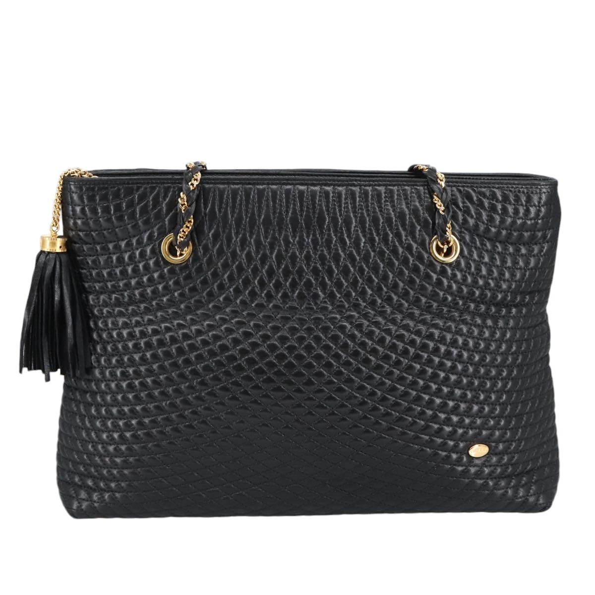 バッグ Vintage Bally leather Boston bag black BALLY Chain Shoulder Bag Leather Black Gold Auth bs19977 | eBay