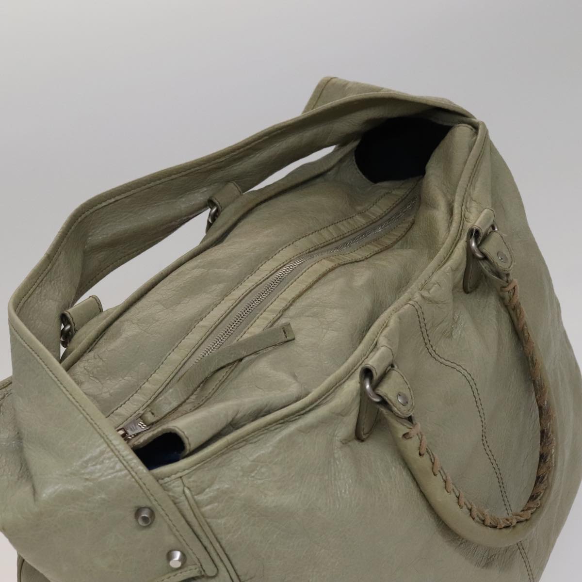 BALENCIAGA Classic Bridge Shoulder Bag Leather Beige 272408