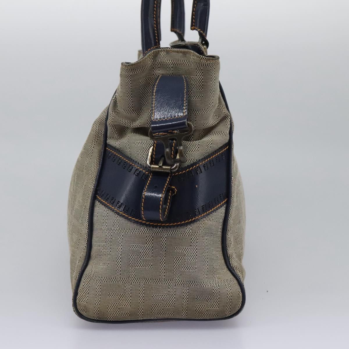 バッグ Fendi Tote FENDI Zucca Canvas Tote Bag Canvas Gray Navy Auth bs22666 | eBay
