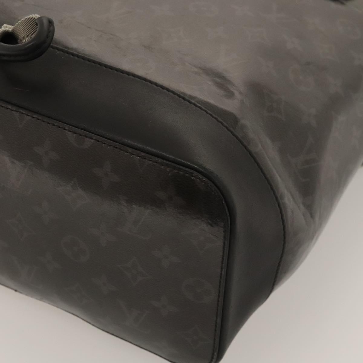 LOUIS VUITTON Monogram Eclipse Glaze Zipped Tote Backpack  display picture 3