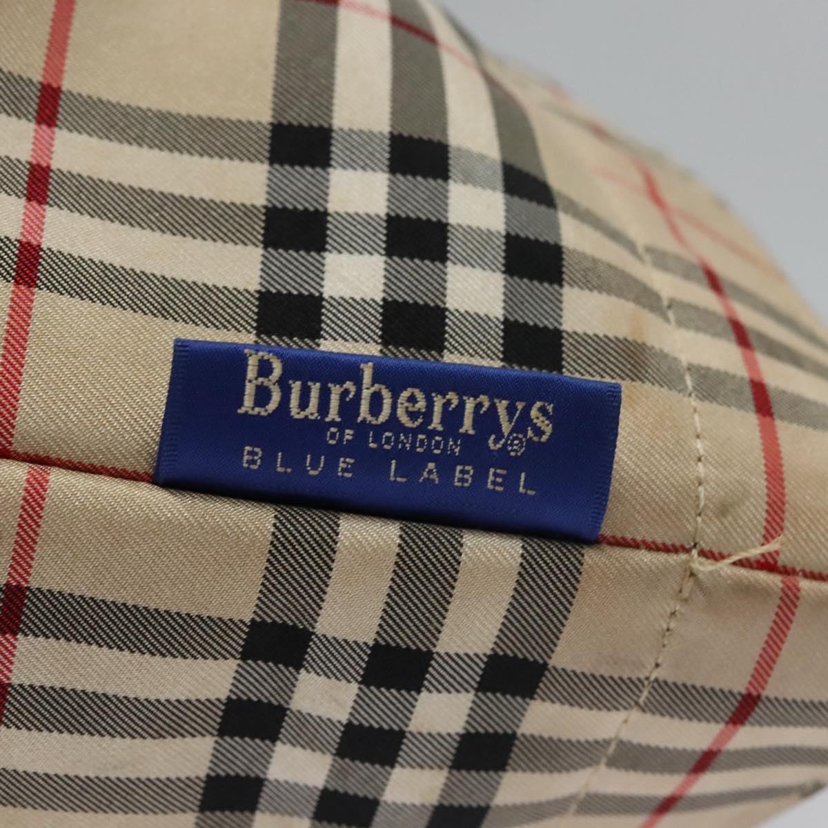Burberrys BLUE LABEL キャンバス ノバチェック 帆布 Burberrys Nova Check Blue Label Tote Bag Nylon Beige Black