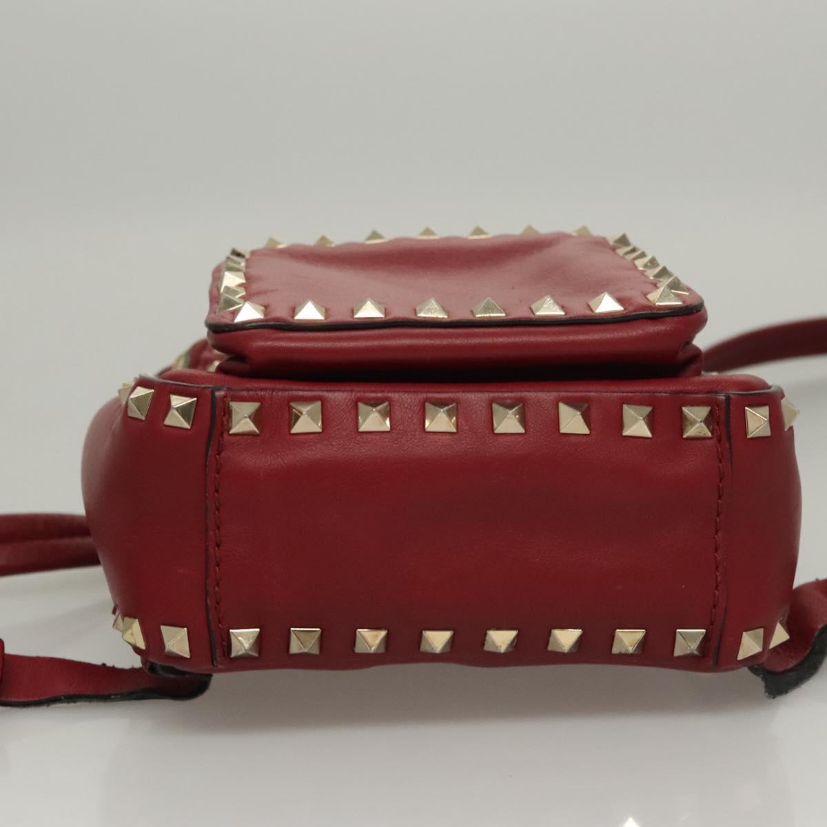 VALENTINO Backpack Leather Red Auth VALENTINO Backpack Leather Red Auth bs23660V | eBay main image 4