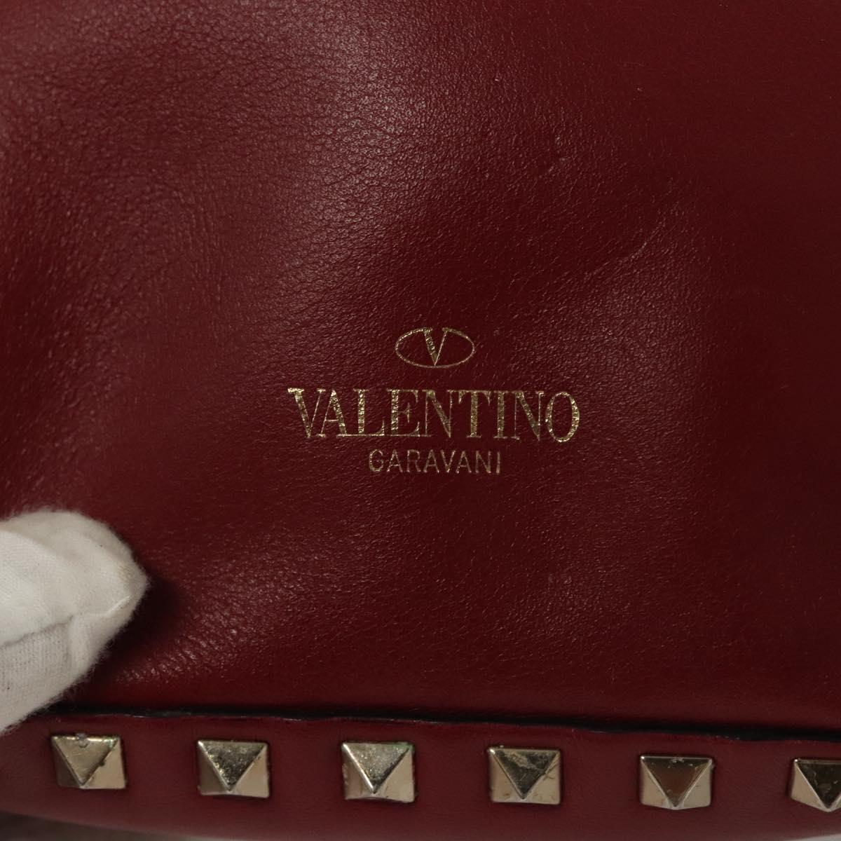 VALENTINO Backpack Leather Red Auth bs23660V | eBay