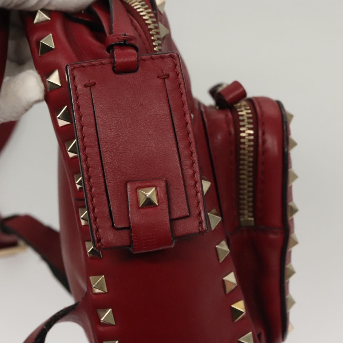 VALENTINO Backpack Leather Red Auth bs23660V | eBay