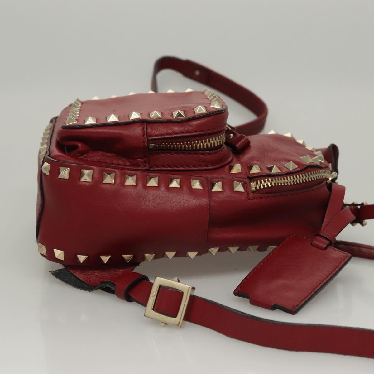 VALENTINO Backpack Leather Red Auth bs23660V | eBay display picture 1
