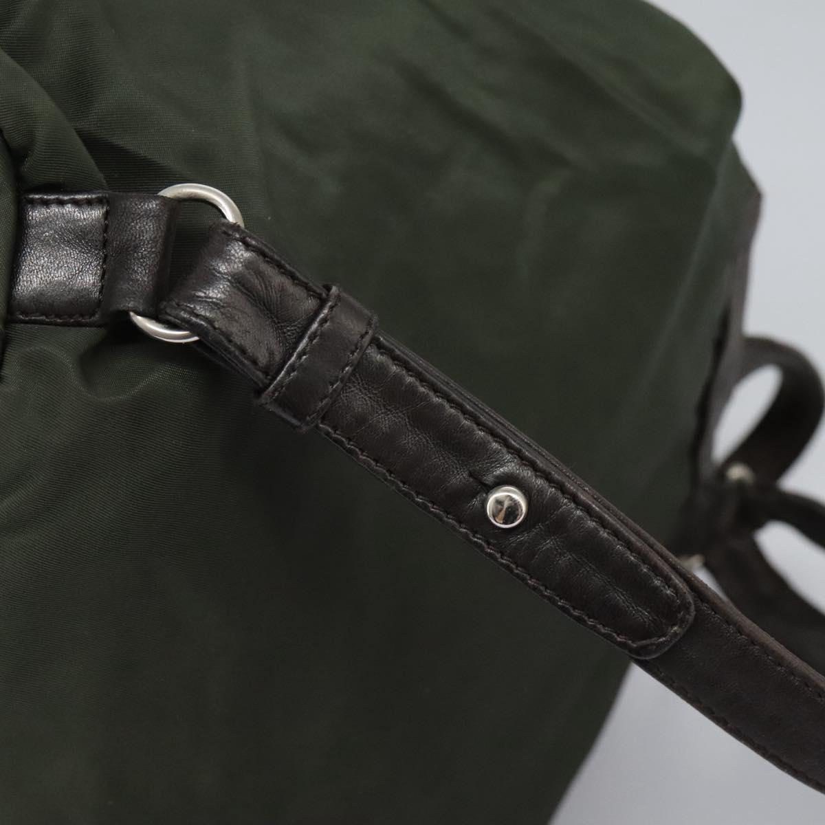 PRADA Backpack Nylon Khaki Auth bs23722 PRADA Chain Backpack Nylon Khaki Gold Auth bs27511 Golden  main image 4