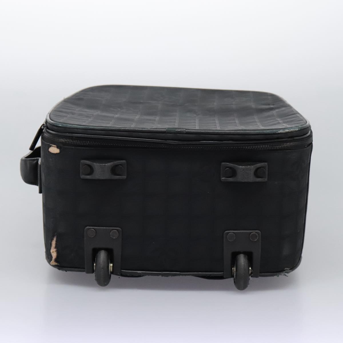 CHANEL シャネル CHANEL TRAVEL アタッシュケース CHANEL Carry Case New Travel line suitcase Nylon Black CC Auth