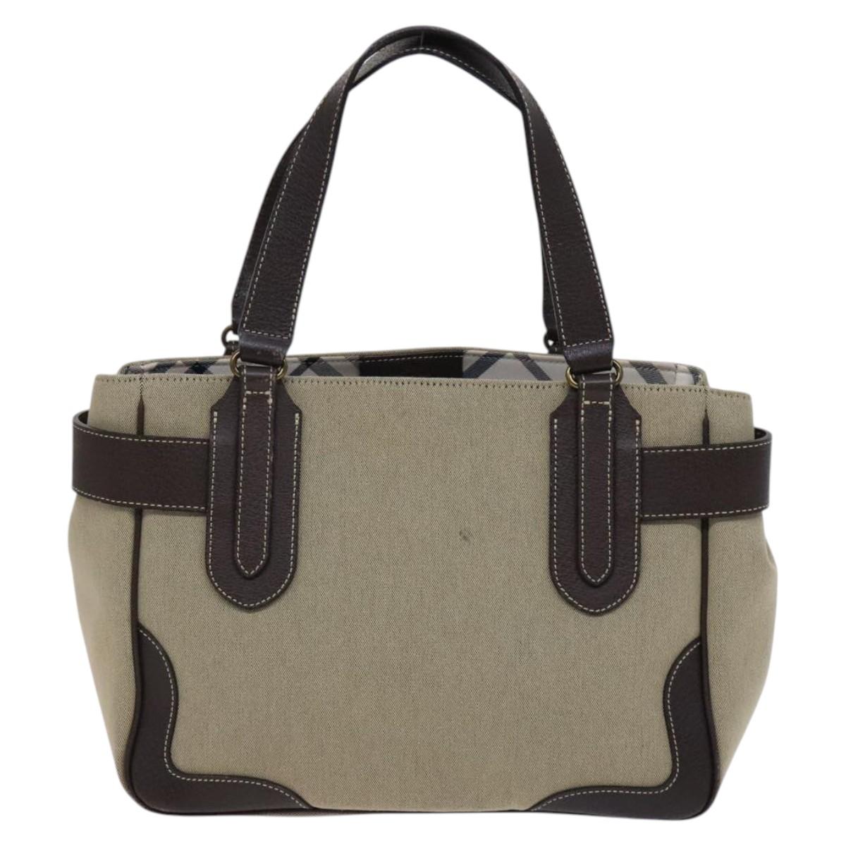 BURBERRY Blue Label Tote Bag Canvas Beige Auth bs23898 | eBay