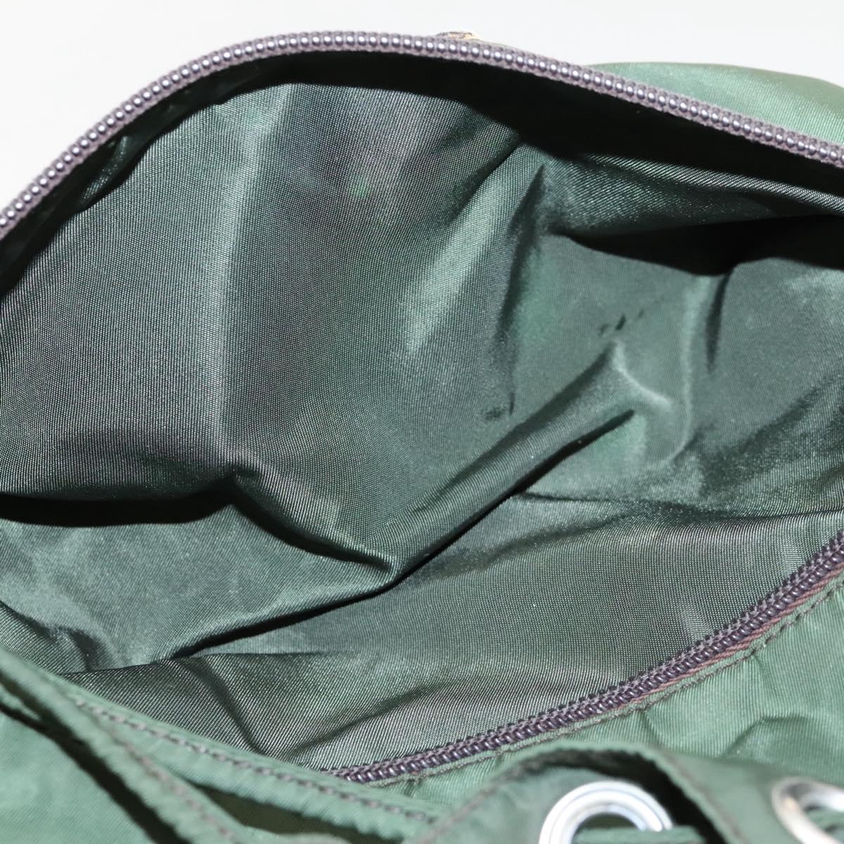 PRADA Backpack Nylon Khaki Silver Auth bs24334 PRADA Backpack Nylon Khaki Silver Auth bs24334 | eBay main image 3