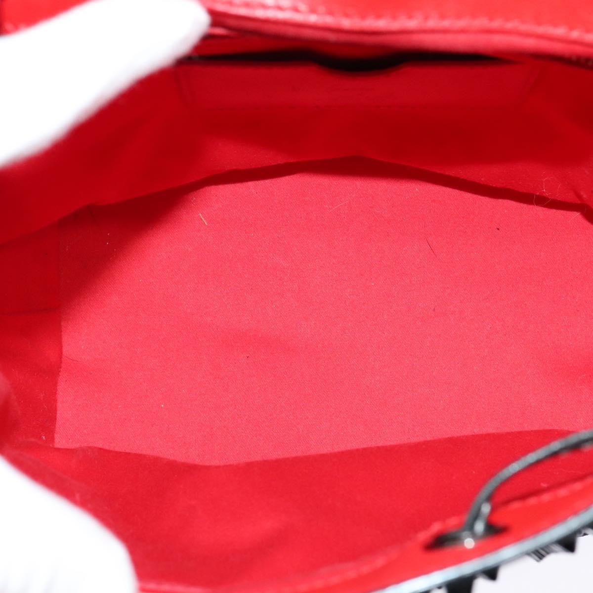 Christian Louboutin Backpack Leather Black Silver Auth  display picture 1