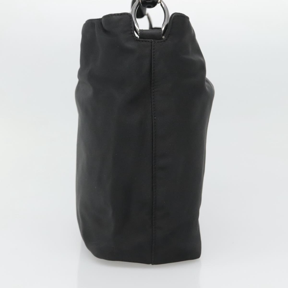 専用 Christian Dior MARIS PEAR NYLON HAND Christian Dior Maris Pearl Hand Bag Nylon Beige Silver Auth