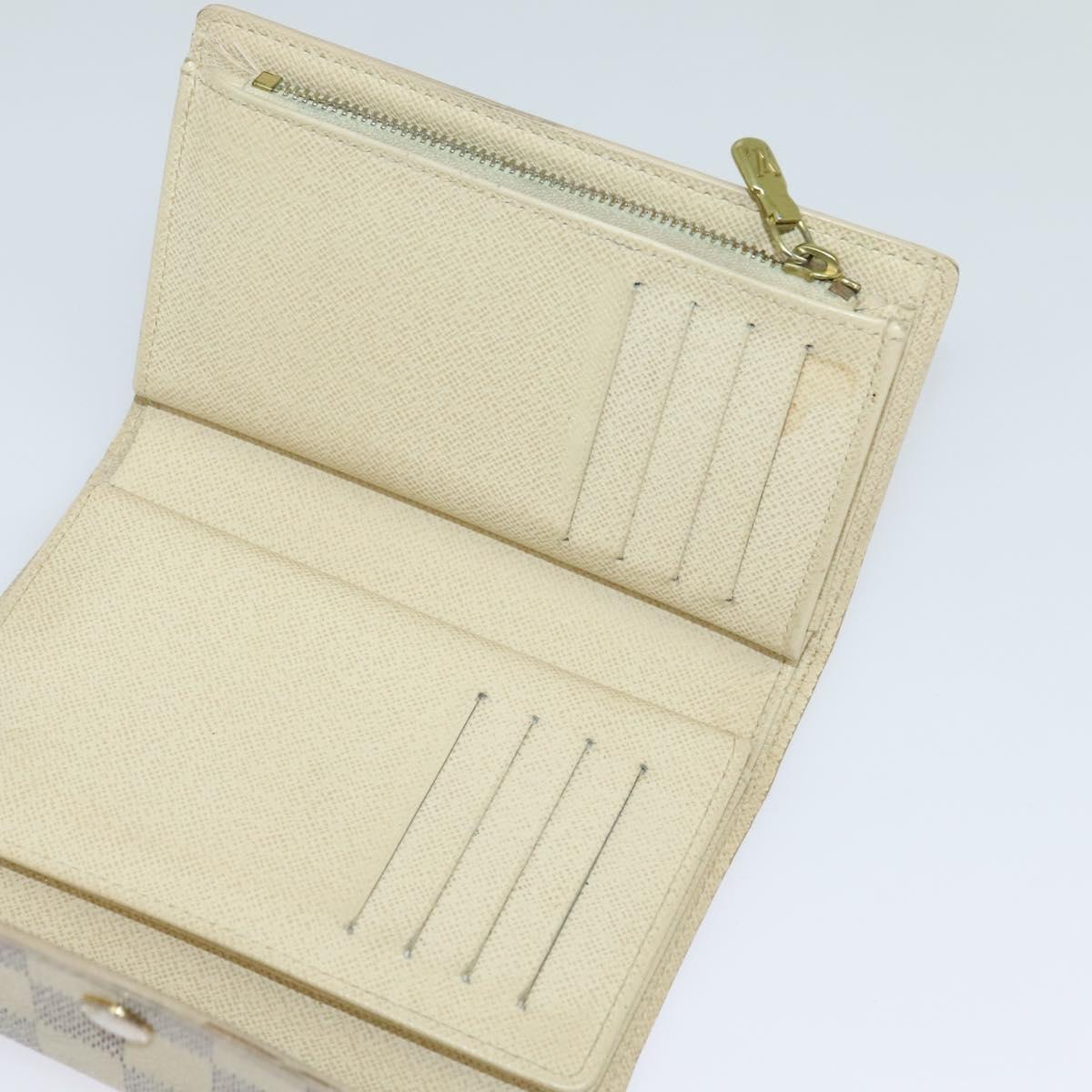 LOUIS VUITTON Damier Azur Portefeuille Alexandra Wallet N63068 LV