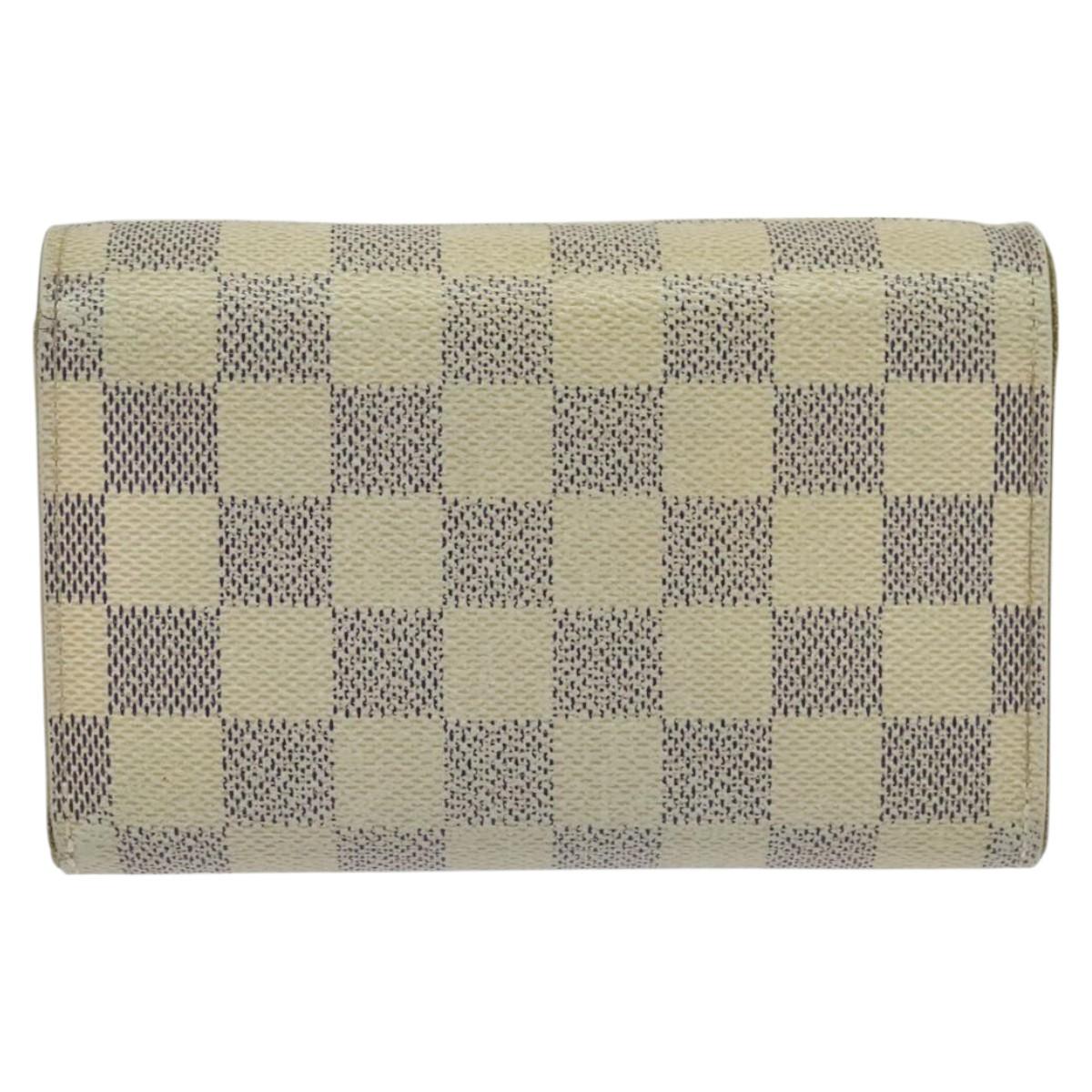 LOUIS VUITTON Damier Azur Portefeuille Alexandra Wallet N63068 LV