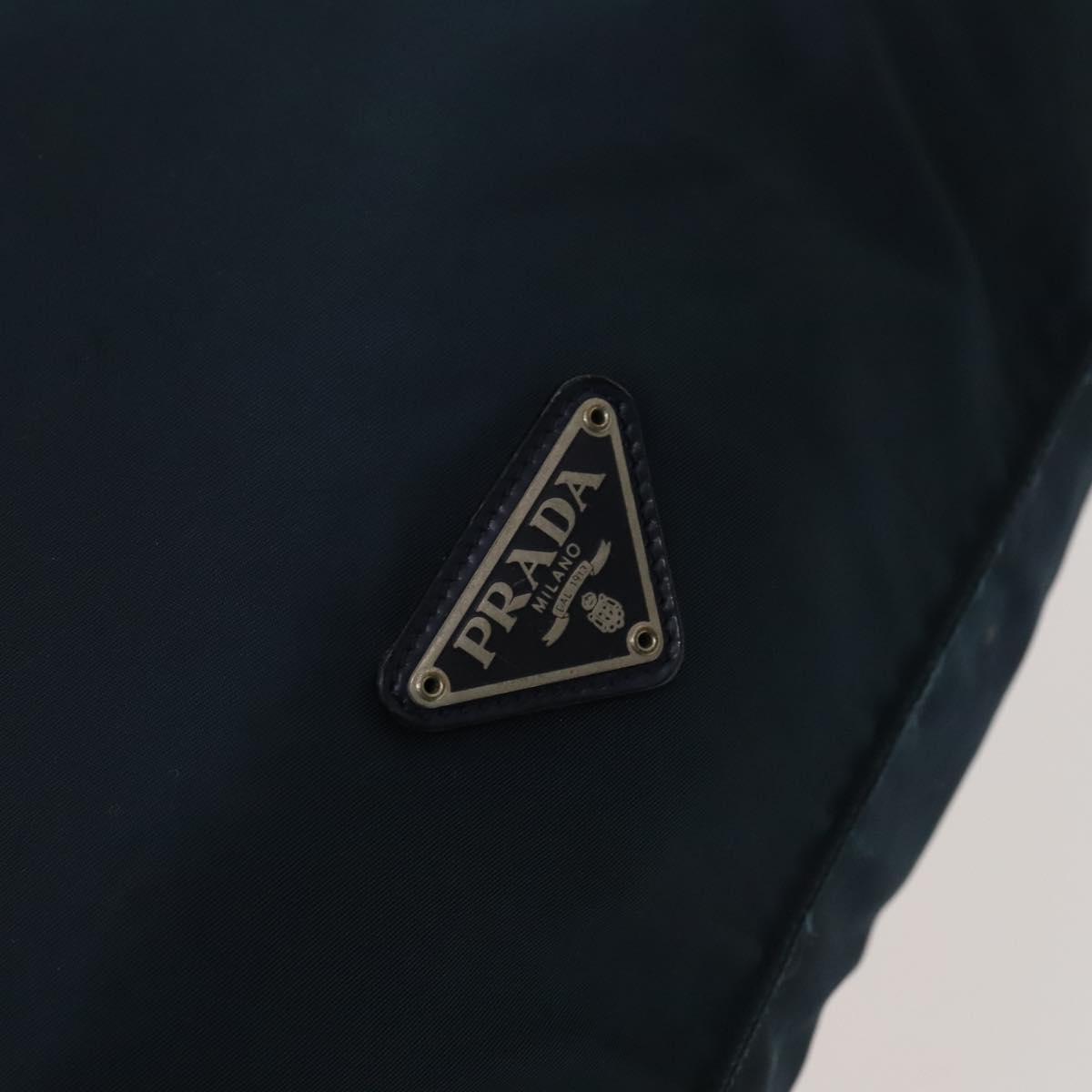 PRADA Backpack Nylon Blue Silver Auth bs26347 | eBay