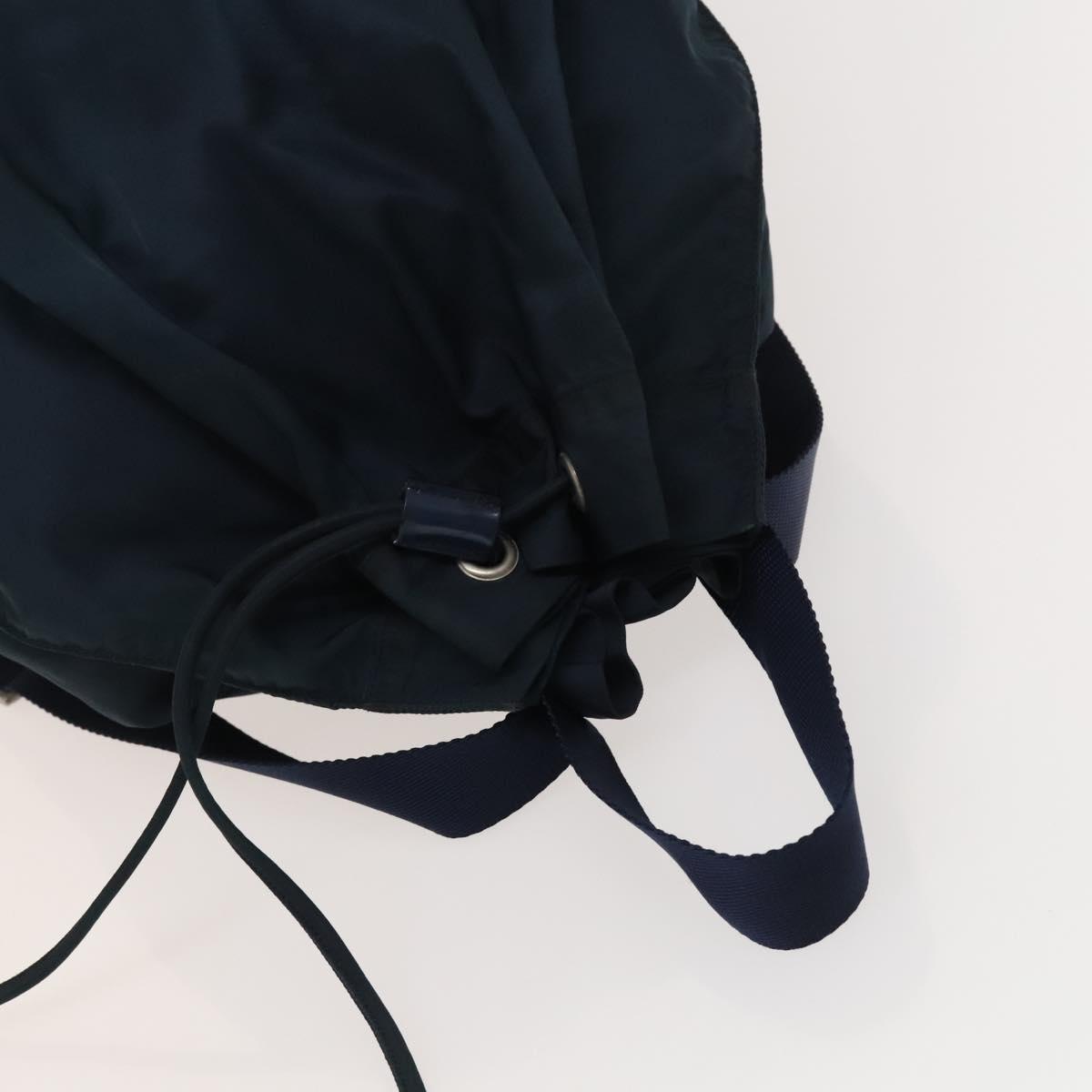 PRADA Backpack Nylon Blue Silver Auth bs26347 | eBay display picture 1