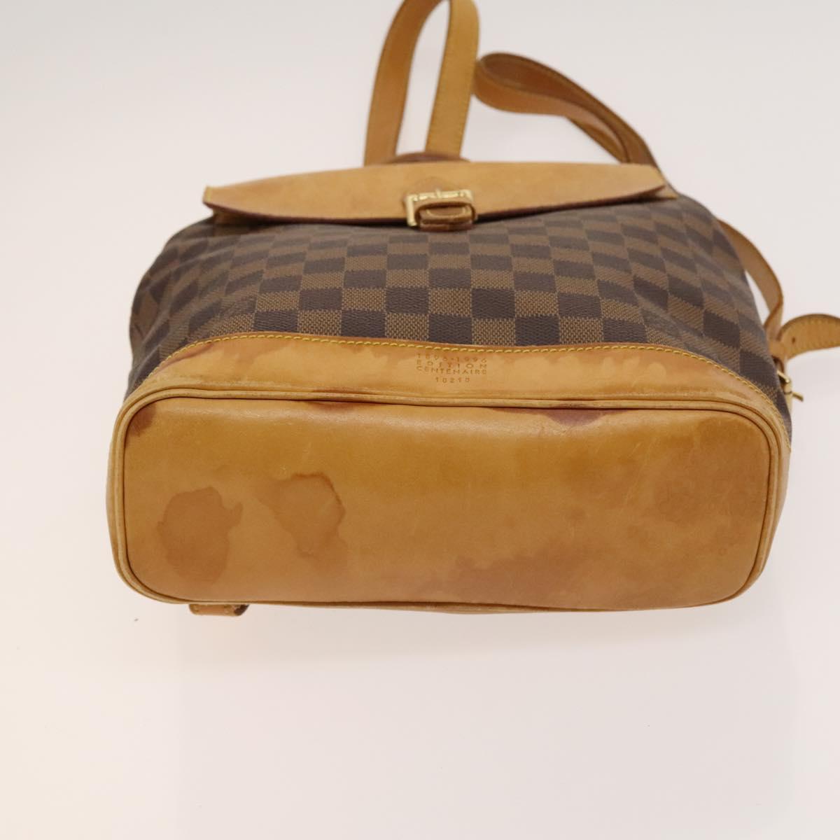 LOUIS VUITTON Damier Ebene Arlucan Backpack N99038 LV Auth bs27115