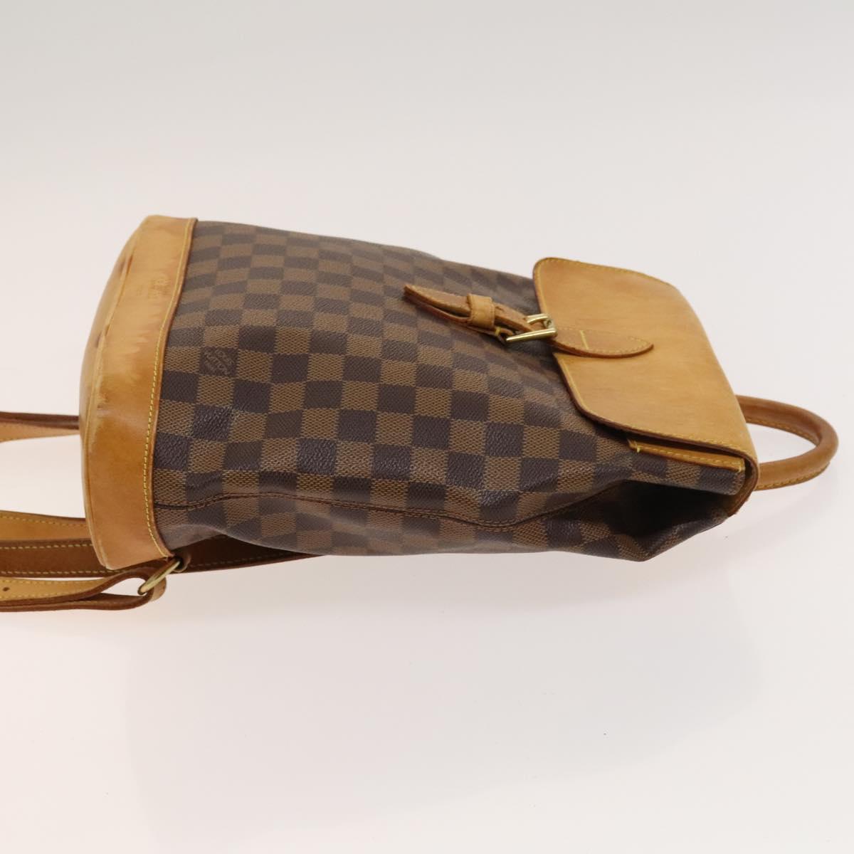 LOUIS VUITTON Damier Ebene Arlucan Backpack N99038 LV Auth 