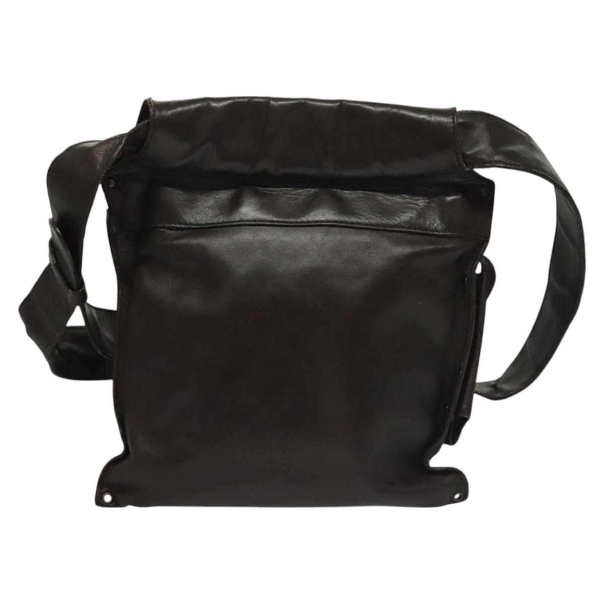 BOTTEGA VENETA INTRECCIATO Waist Bag Leather Brown Auth bs27185 | eBay