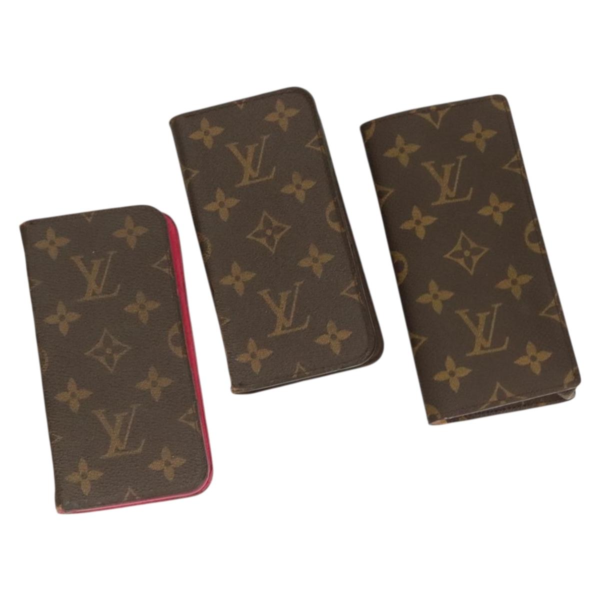 LOUIS VUITTON Monogram iPhone Case 3 Set LV Auth bs27233 | eBay