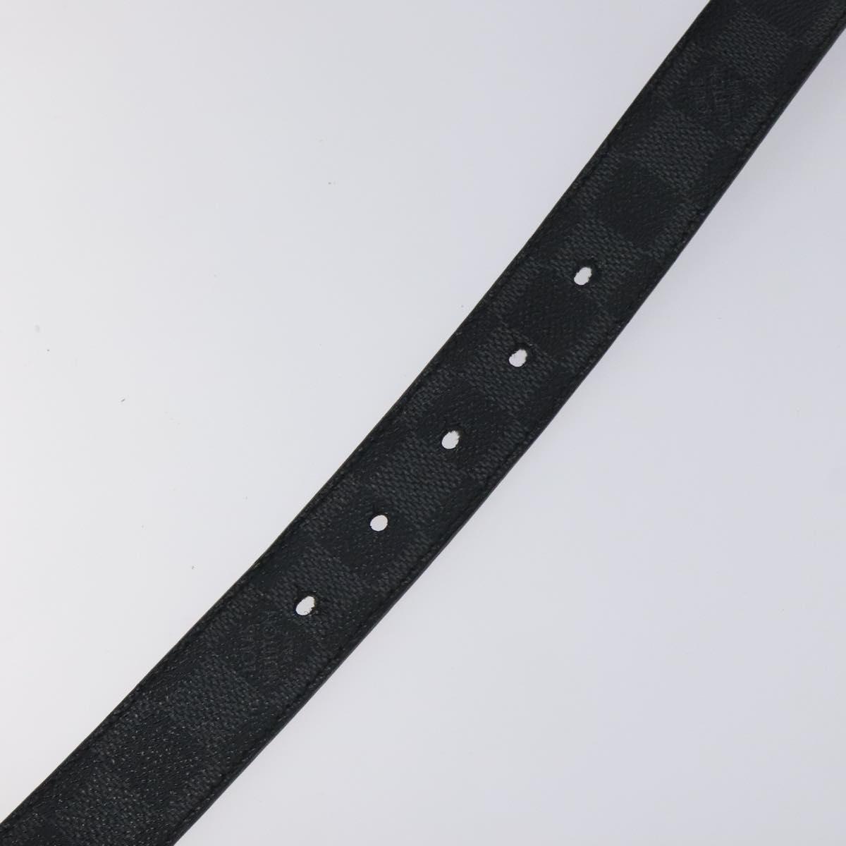 LOUIS VUITTON Damier Graphite CeintureLVBelt Belt 38.2\