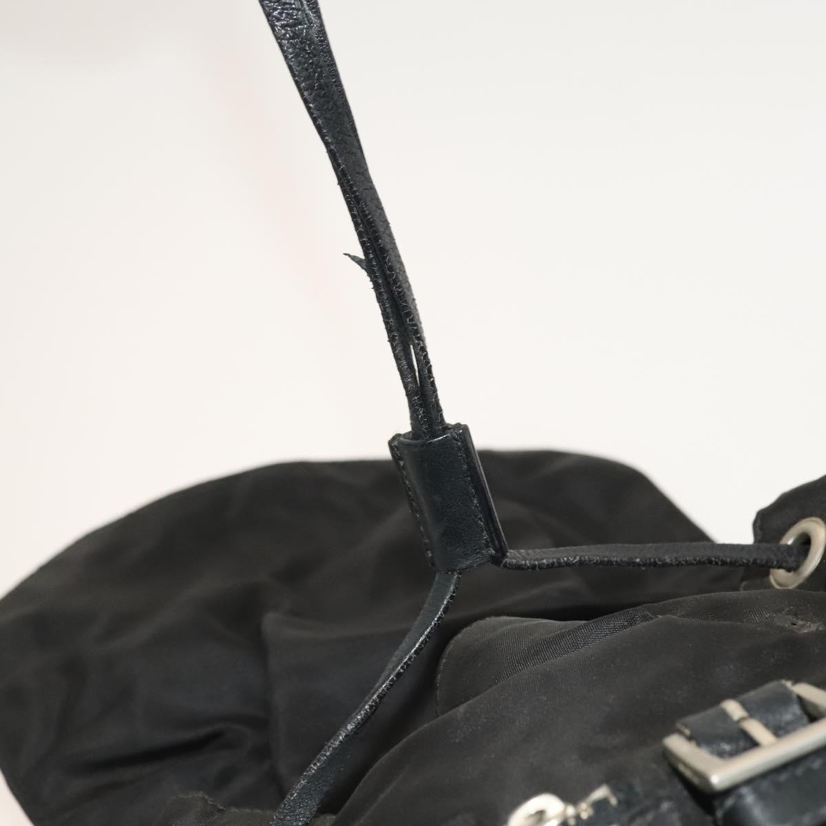 PRADA Backpack Nylon Black Silver Auth bs27860 | eBay