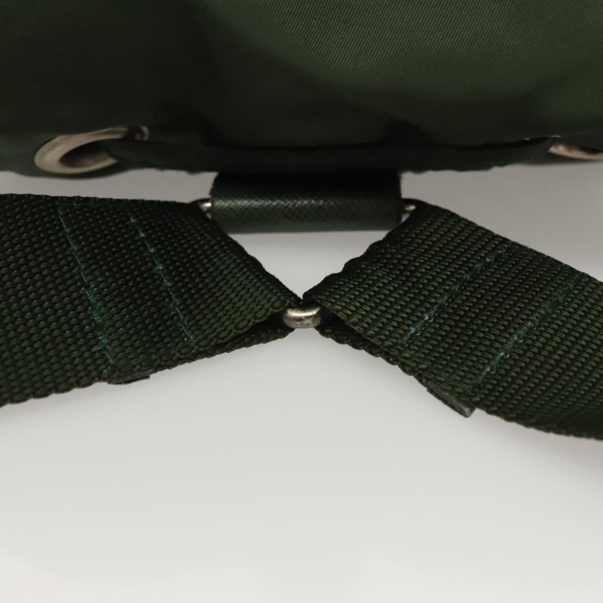 PRADA Backpack Nylon Khaki Silver Auth bs28214 | eBay display picture 3