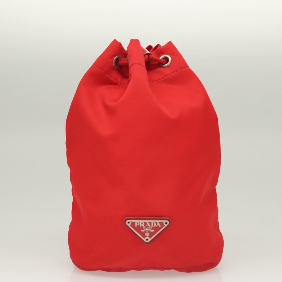 PRADA Pouch Nylon 2 Set Red Black Auth bs28341 | eBay