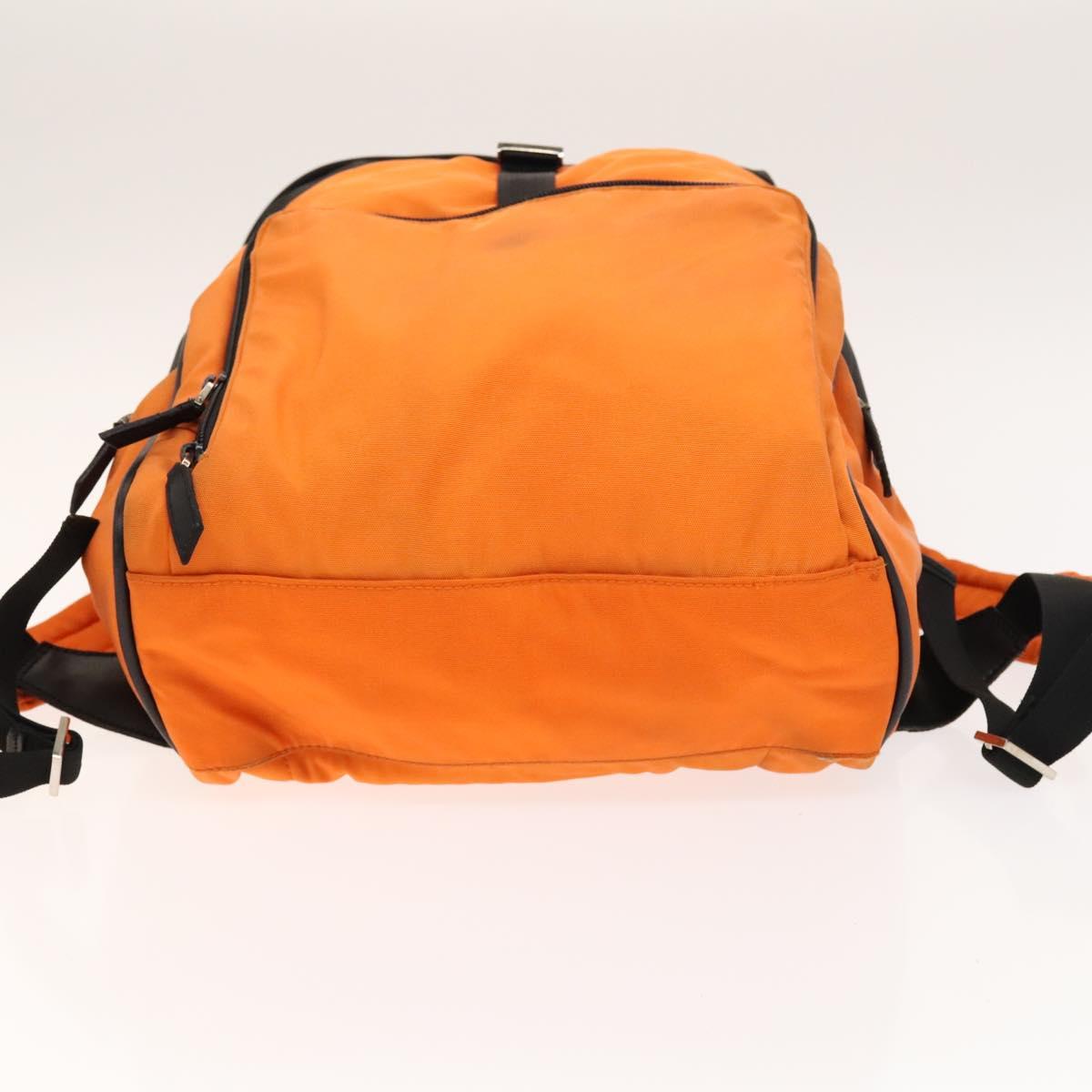 GUCCI Backpack Nylon Leather Orange Black Silver Auth bs28642 | eBay