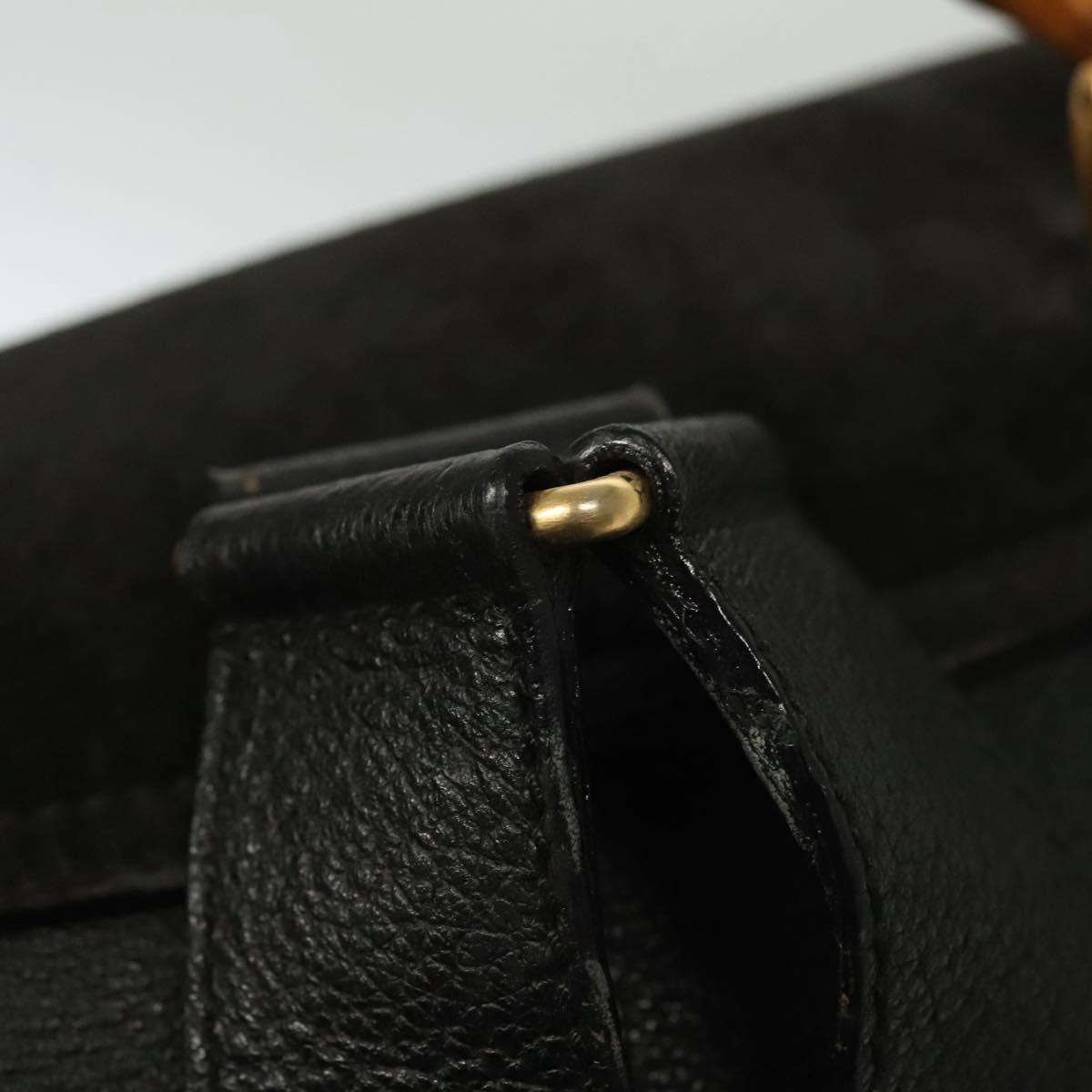 GUCCI Bamboo Backpack Suede Black Gold 003 1998 0016 Auth  display picture 1