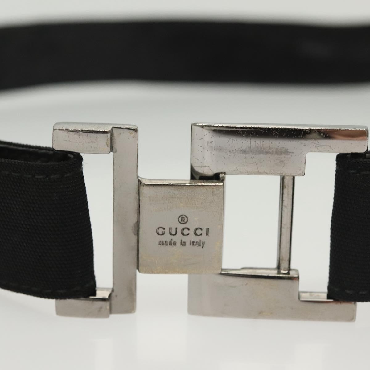 GUCCI GG Supreme Belt Leather 2 Set Black Beige GUCCI GG Supreme Belt Leather 2 Set Black Beige Auth bs29191  main image 4