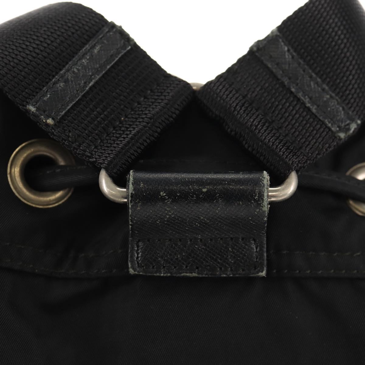 PRADA Backpack Nylon Black Silver Auth bs29965 | eBay display picture 1